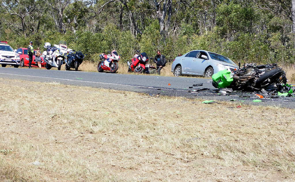 The scene of the fatal crash south of Childers on the Bruce Highway, in which Bundaberg man Ken Davis is believed to have died. The scene of the fatal crash south of Childers on the Bruce Highway, in which Bundaberg man Ken Davis is believed to have died.